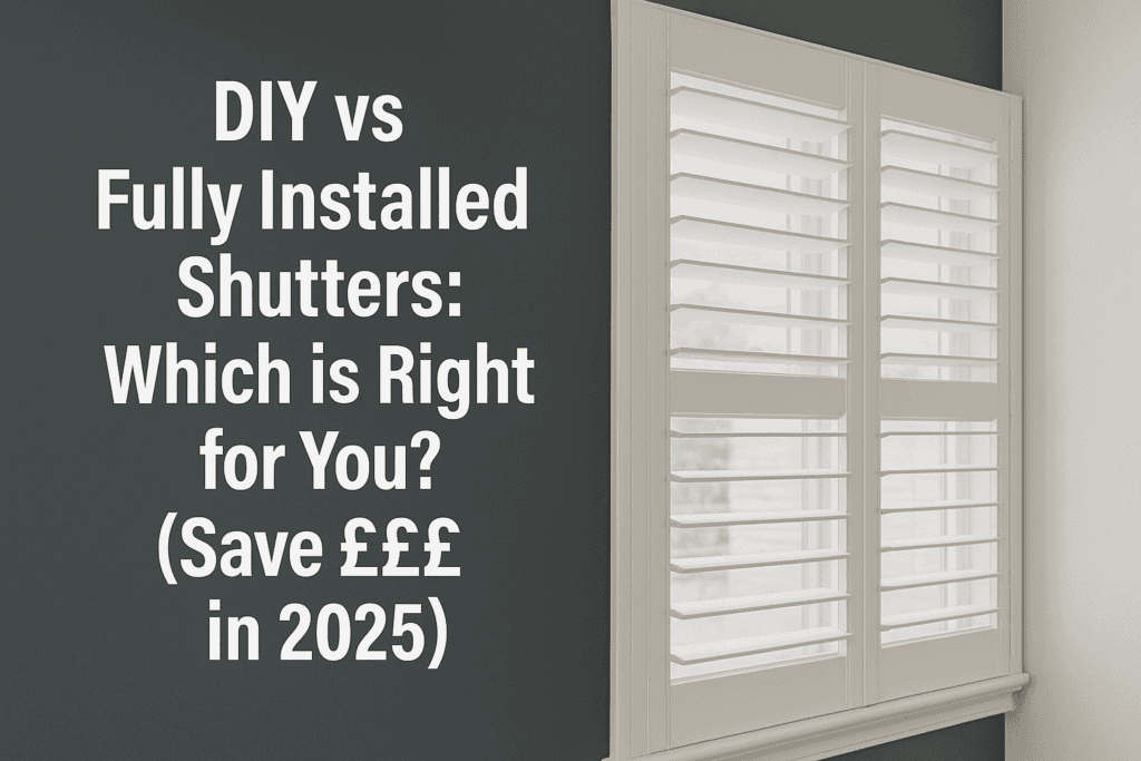 Why DIY White Plantation Shutters Beat “Measured & Fitted” (And Save You Money)