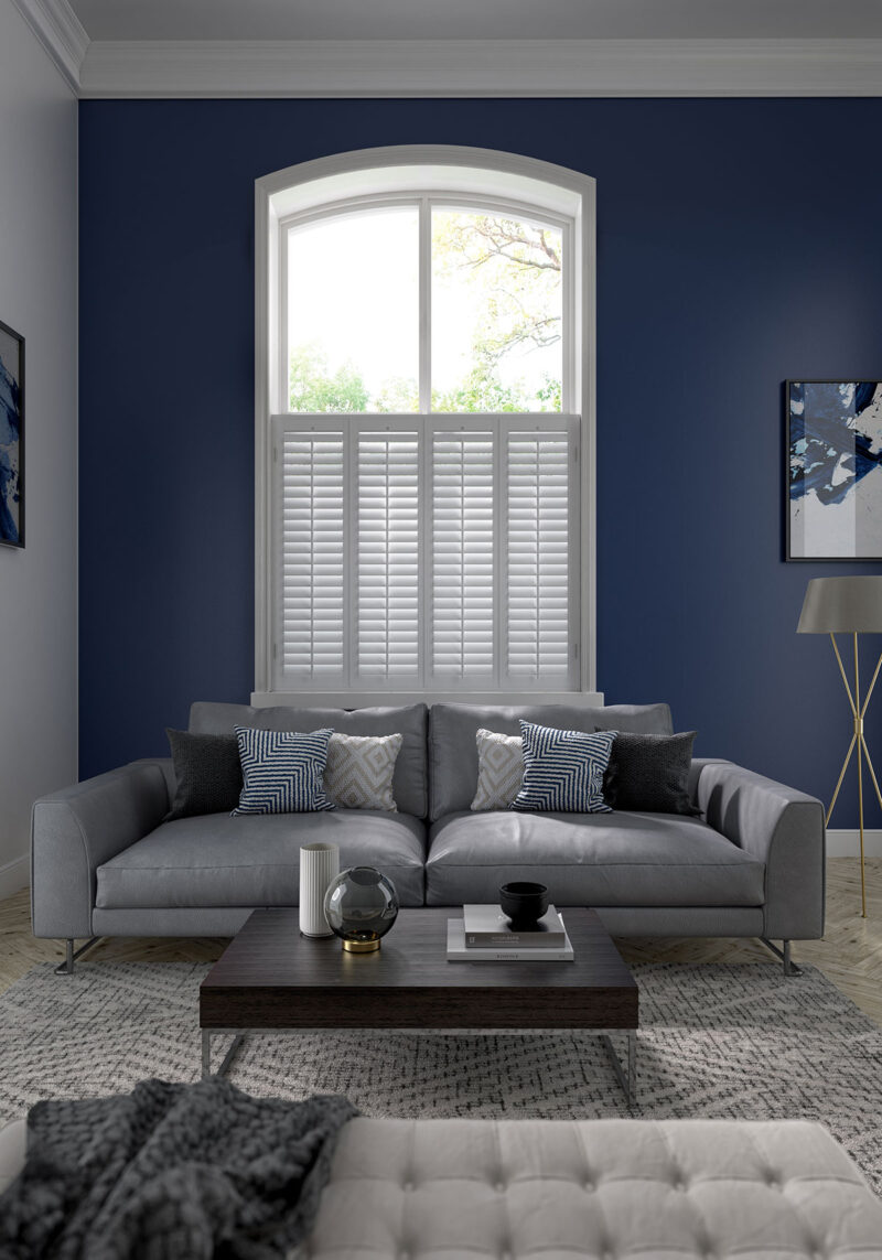 ShuttersUFIT Cafe Style white plantation style window shutters made in Gravesend Kent