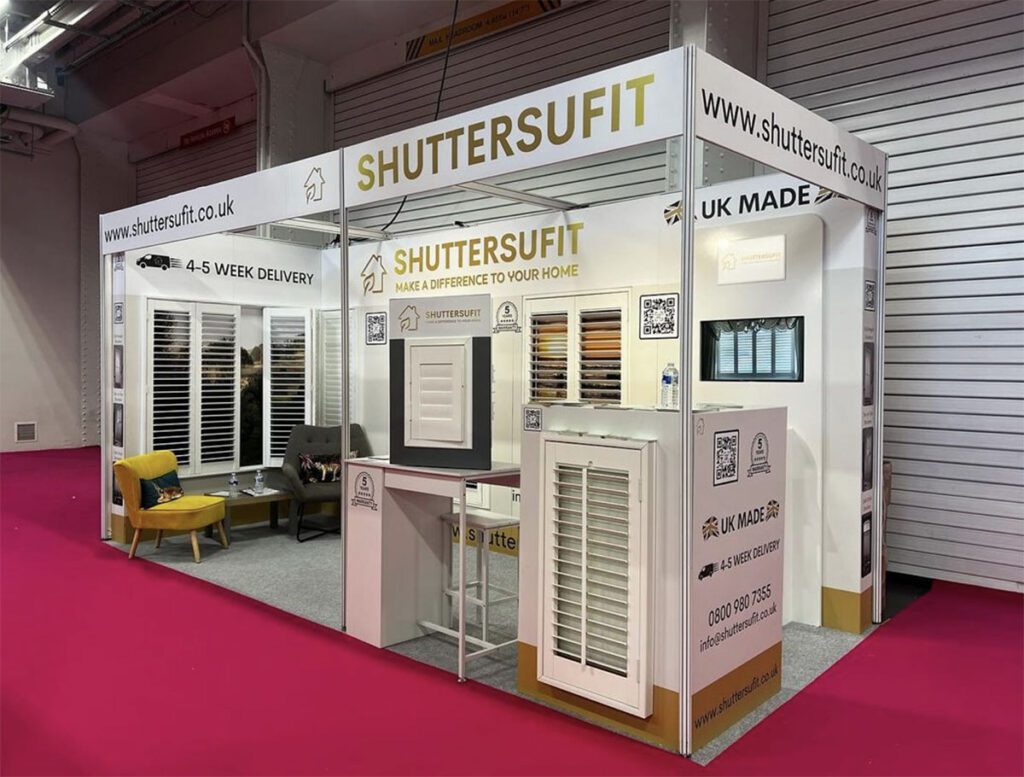 ShuttersUFIT Exhibit Plantation Shutters - Ideal Home Show 2024