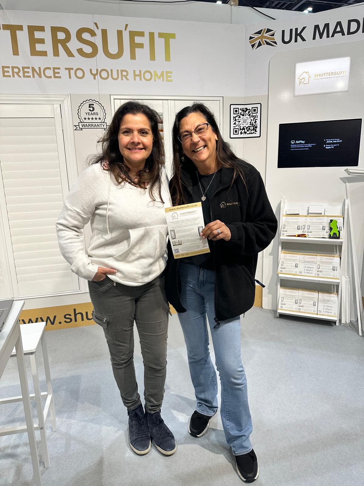 Rama from ShuttersUFit at the Ideal Home Show
