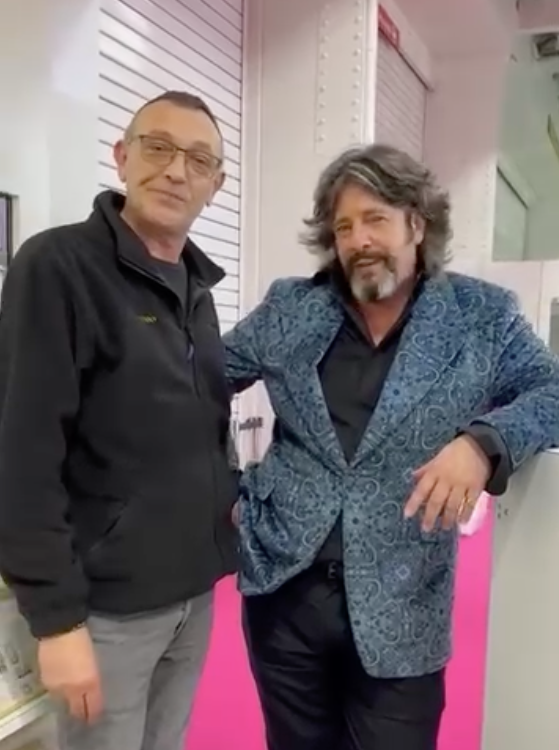 Kenny from ShuttersUFit with Lawrence Llewelyn Bowen