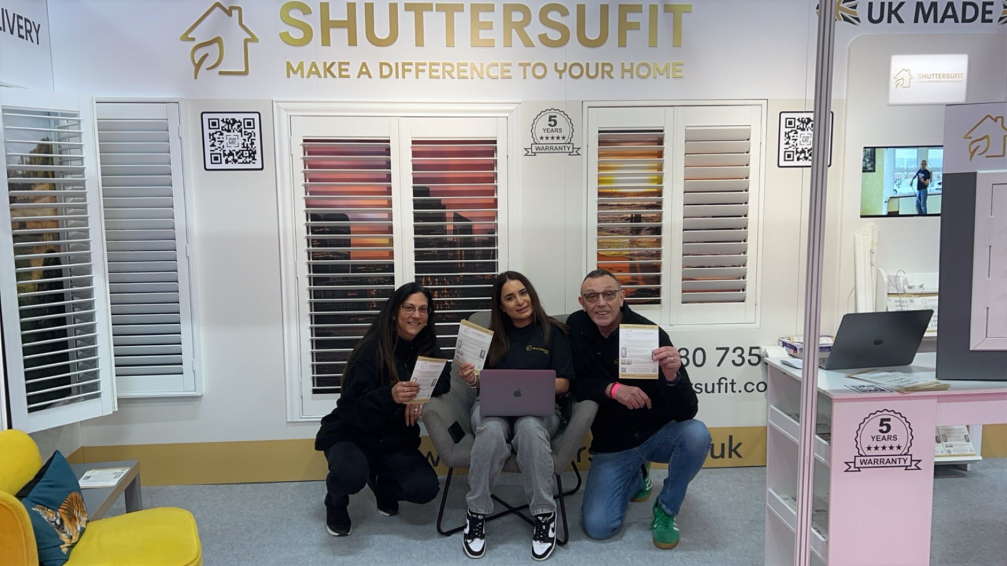 ShuttersUFit team at the ideal home show 2024